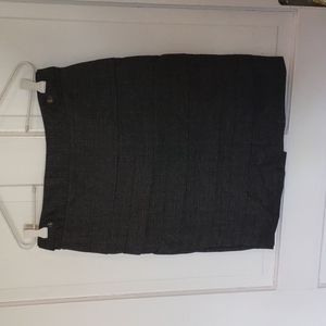 BCX tiered miniskirt charcoal sz 7